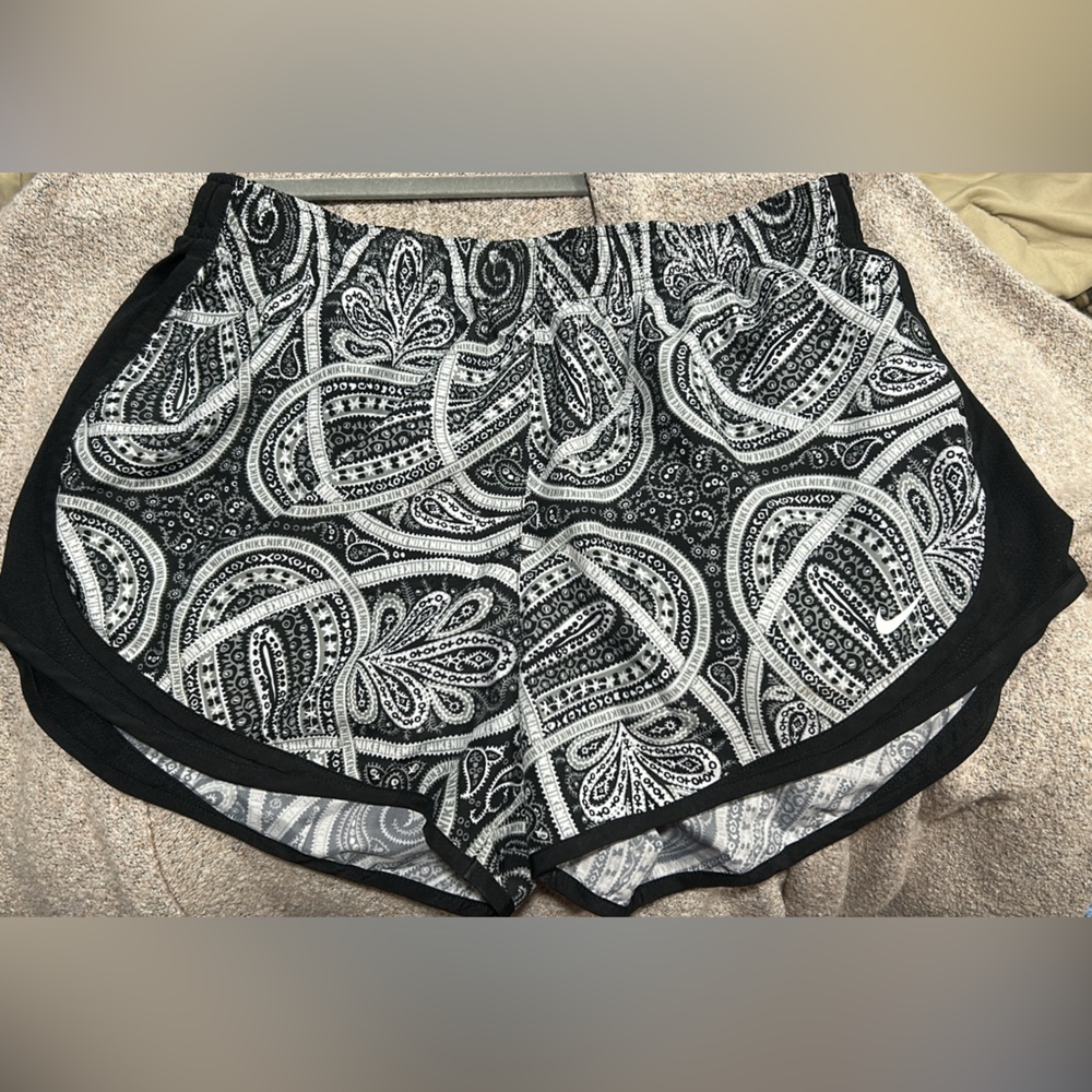 Nike Black and White Athletic Shorts
